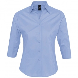 Women's shirt with 3/4 sleeve Effect 140, blue