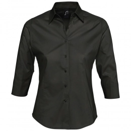 Women's shirt with 3/4 sleeve Effect 140, black