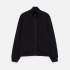 Unisex black Tramonto zip-up hoodie.