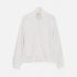Unisex zip-up hoodie Tramonto, milk-white.