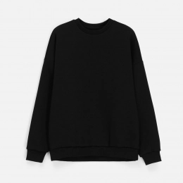 Unisex oversized Drommi black sweatshirt.