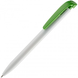 Ballpoint pen Favorite, white with green
