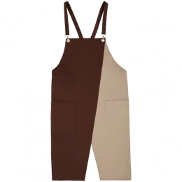 Picante apron, brown with beige