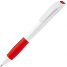 Ballpoint Grip, white with red