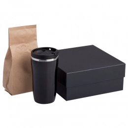 Grain set: thermos and coffee, craft