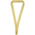 Gold ribbon with clasp for medal.