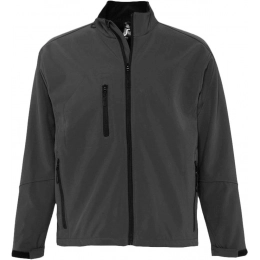 Men's zip-up jacket Relax 340, dark gray