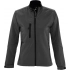 Women's dark grey Roxy 340 zip-up jacket.