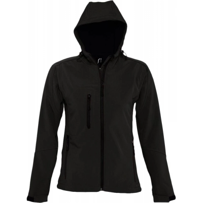 
                                                Replay Women's black jacket with a hood.
                                                