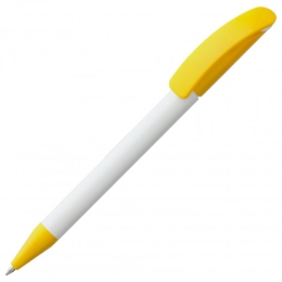Ballpoint pen Prodir DS3 TPP Special, white with yellow.