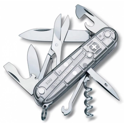 
                                            Officer's knife Climber 91, transparent silver
                                            