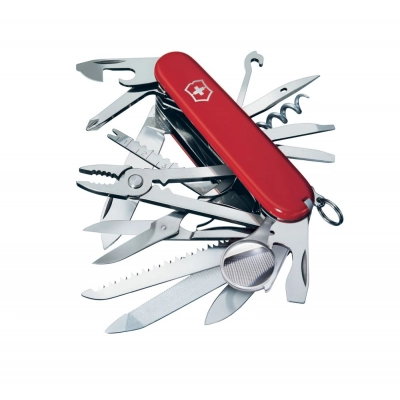 
                                                Swisschamp 91 Officer's knife, red
                                                