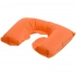 Inflatable pillow under the neck in a Sleep cover, orange