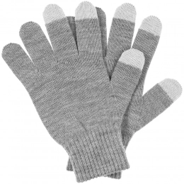 Real Talk touch gloves, grey