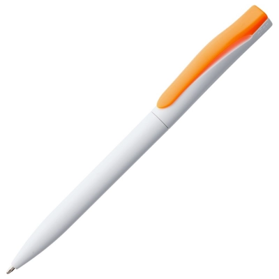 
                                                Pin ballpoint pen, white with orange
                                                