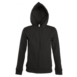 Women's zip-up hoodie with hood Seven Women, black
