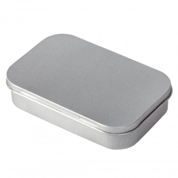 Rectangular, small, silver box