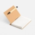 Mini notepad Eco Light with a pen featuring black elements, ver.2