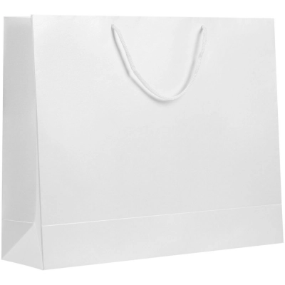 
                                                Glitter paper bag, large, white
                                                