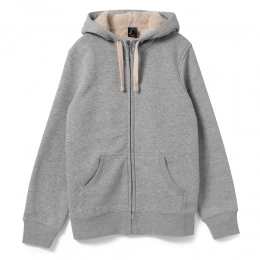 Unisex sweatshirt with zipper Sherpa 280, grey melange