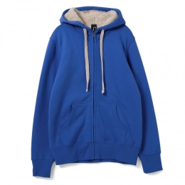 Unisex zip-up sweatshirt Sherpa 280, bright blue