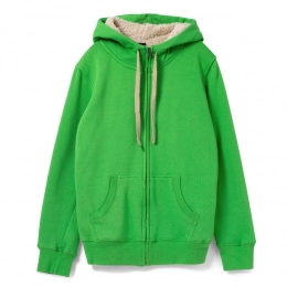 Unisex sweatshirt with zipper Sherpa 280, bright green