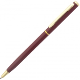 Ballpoint pen Hotel Gold, ver.2, matte burgundy