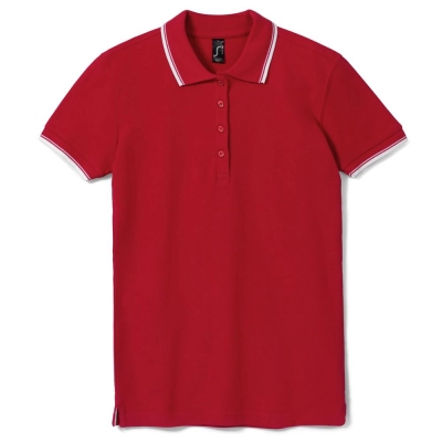 
                                                Women's polo shirt Practice Women 270, red and white
                                                