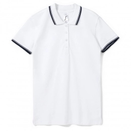 Рубашка поло женская Practice Women 270, белая с темно-синим