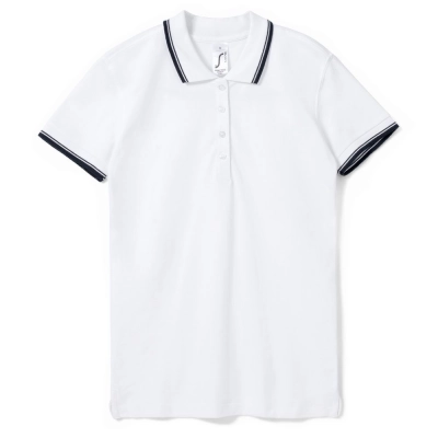
                                                Women's Practice Women 270 polo shirt, white with dark blue
                                                