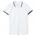 Women's Practice Women 270 polo shirt, white with dark blue