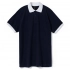 Prince 190 polo shirt, dark blue with white