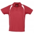 Palladium 140 Sports Polo Shirt red and white