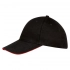 Buffalo baseball cap, black with red