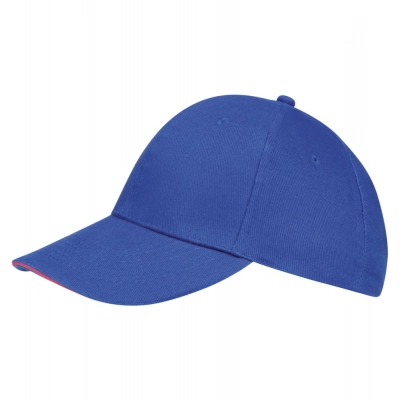 
                                                Buffalo baseball cap, bright blue (royal) with neon pink.
                                                