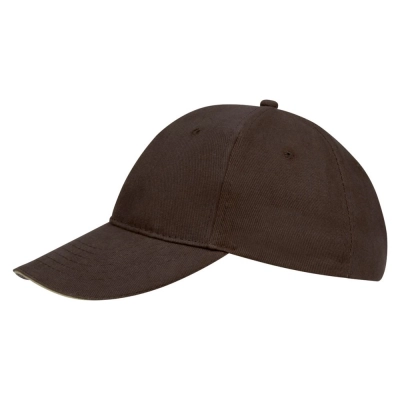 
                                                Buffalo brown baseball cap with beige.
                                                