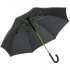Umbrella-cane with colored spokes Color Style, green apple, with a gray handle