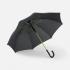 Color Style umbrella-cane with colored spokes, green apple, with a black handle