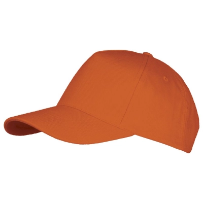 
                                                Orange Long Beach baseball cap.
                                                