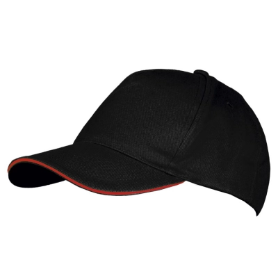 
                                                Long Beach baseball cap, black with red
                                                