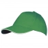 Long Beach baseball cap, bright green with white