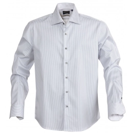Men's striped shirt Reno, grey