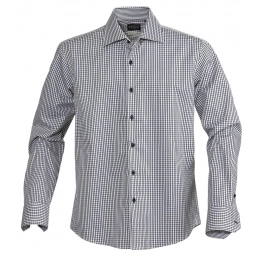 Tribeca plaid men's shirt, black