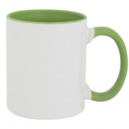 Promo Plus mug for sublimation printing, green apple