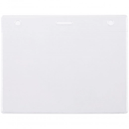 Lucid badge holder, horizontal, made of textured PVC