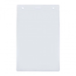 Lucid badge pocket, vertical, textured PVC