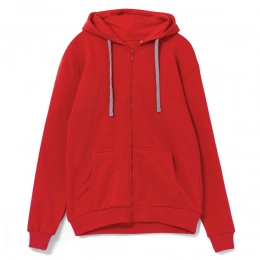 Unit Siverga zip-up hoodie, red