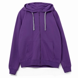 Hooded sweatshirt with zipper Unit Siverga, purple
