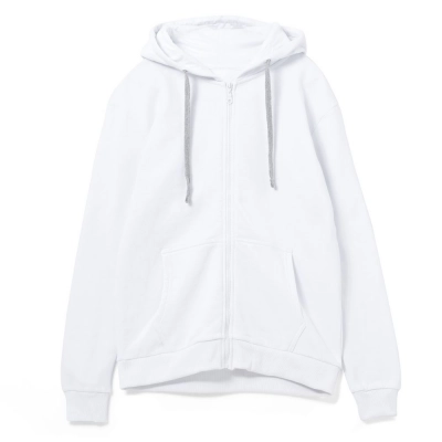 
                                                Zip-up hoodie with hood Unit Siverga Heavy, white
                                                