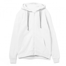 Siverga Heavy zip hoodie with hood, white (snow white)